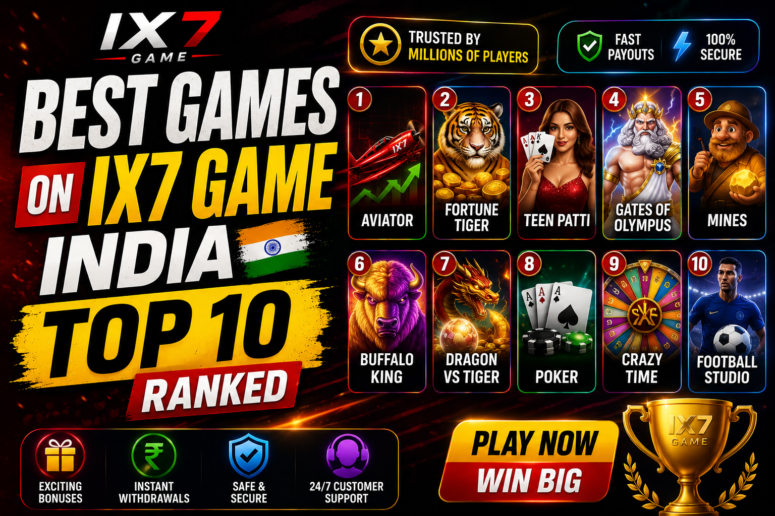 Best Games on IX7 GAME India
